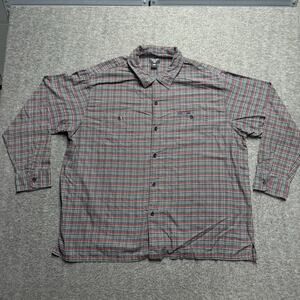 Ralph Lauren Polo Jeans Button Up Shirt Long Men's XXL 2XL Plaid Long Sleeve